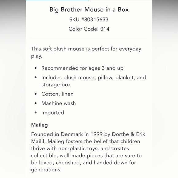 Anthropologie Big Brother Mouse in a Box - Picture 7 of 7